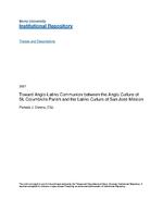 Toward Anglo-Latino communion between the Anglo culture of St. Columbkille Parish and the Latino culture of San Jose Mission
